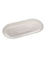 Travessa Oval de Cristal Pearl 24cm x 12cm x 2cm - Wolff 22386