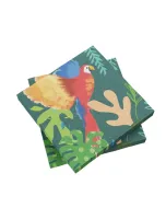 Conjunto de 20 Guardanapos de Papel Estampado Tropical Birds 33cm x 33cm - Lyor