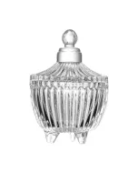 Potiche de Cristal com Pé Carrossel 6,5cm x 6,5cm x 10cm - Lyor 220118