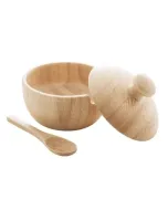 Açucareiro de Bambu com Colher Verona 8cm x 7,5cm - Lyor