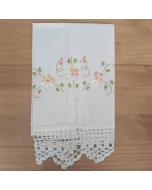 Toalha Artesanal Bordada Coloridas - Diversas - 40x60cm