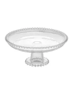 Prato de Cristal com Pé Pearl 20cm x 9cm - Wolff 28270