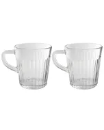 Jogo de Caneca Frisado 4 Peças 280ml em Vidro Wincy