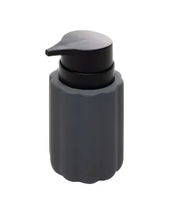 Porta Sabonete Líquido Soft Touch Pilares 300ml Cinza Cerâmica - Wolff