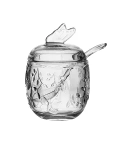 Açucareiro com Colher New Butterfly 220ml Cristal Ecológico - Lyor 220873