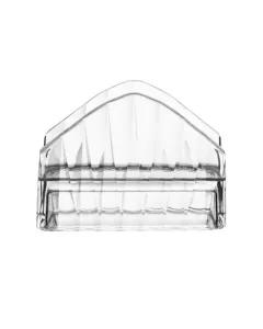 Porta Guardanapos de Cristal Radial 7,5cm x 12cm x 10,5cm - Lyor 220375