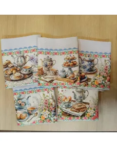 Panos de Prato Encanto II - 100% Algodão