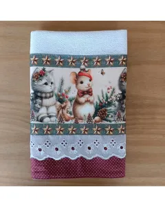 Panos de Copa Coleção Natal Vinho